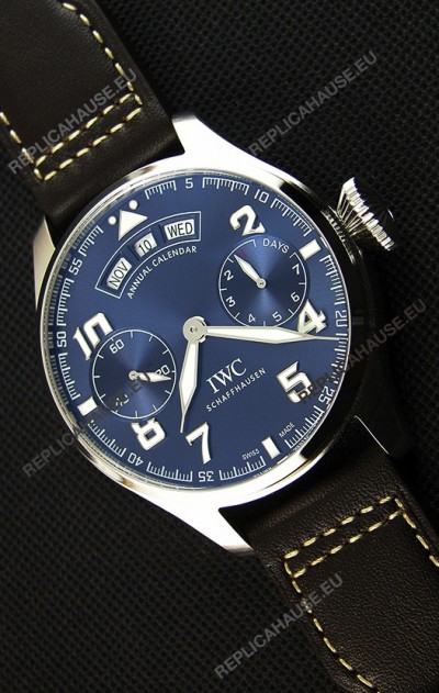IWC Big Pilot Annual Calender Steel Blue Le Petit Prince Edition 1:1 Mirror Replica