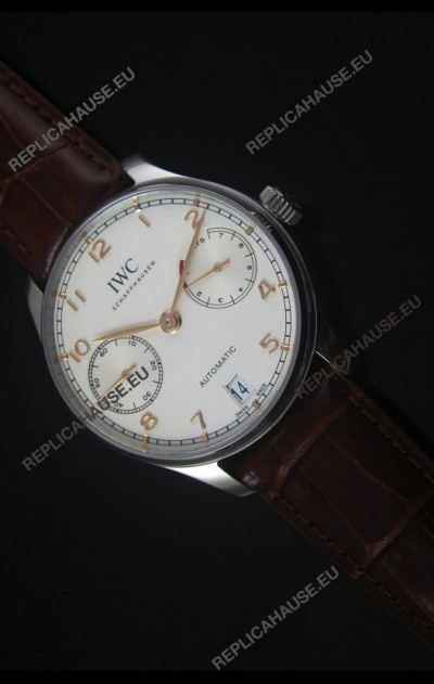 IWC IW500704 Portugieser Swiss 1:1 Mirror Replica Watch White Dial - Updated 2016 Version