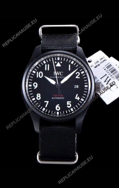 IWC Pilot's Automatic Top Gun 1:1 Mirror Replica Watch in Ceramic Case