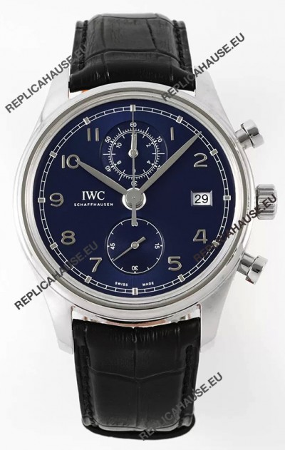 IWC Portugieser Chronograph Classic IW390303 Blue Dial Swiss Replica Watch