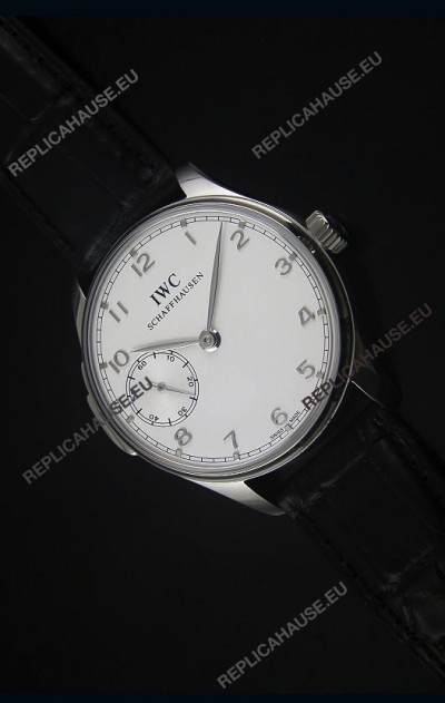 IWC Portuguese Handwind Ref# IW5242 Swiss 1:1 Mirror White Dial Watch