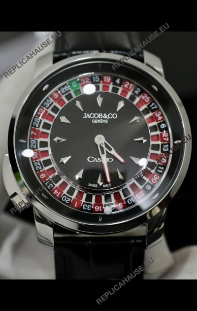 Jacob and Co Roulette Edition Replica Watch in Stainless Steel Casing 