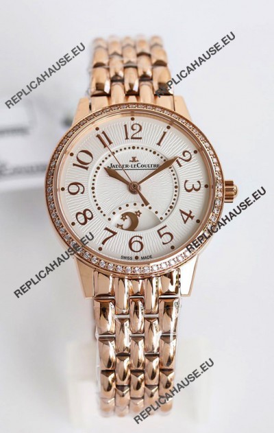 Jaeger-LeCoultre Rendez-Vous Steel Night & Day 1:1 Mirror Rose Gold Watch