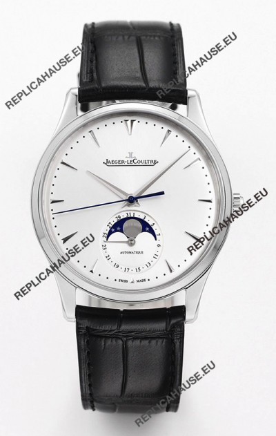 Jaeger LeCoultre Master Ultra Thin Moon 904L Steel 1:1 Mirror Replica Watch