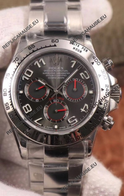 Rolex Cosmograph Daytona 116509 Dark Grey Dial Cal.4130 Movement - 904L Steel Watch