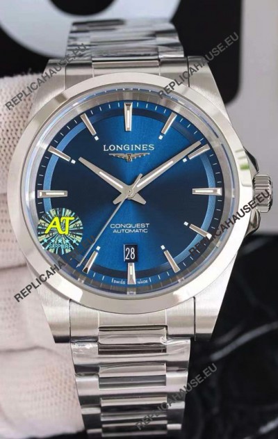 Longines Conquest Automatic Blue Dial Automatic Watch in Steel Casing