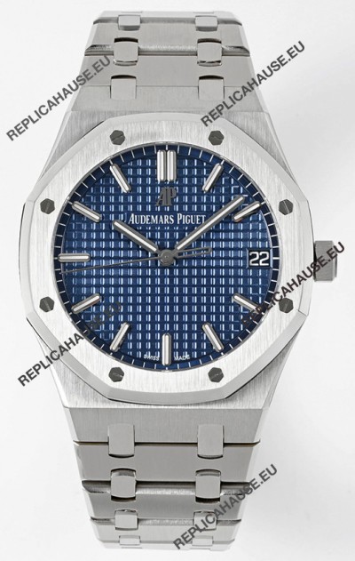 Audemars Piguet Royal Oak 15500 41MM Blue Dial 904L Steel CALIBRE 4302 Movement 1:1 Mirror Replica
