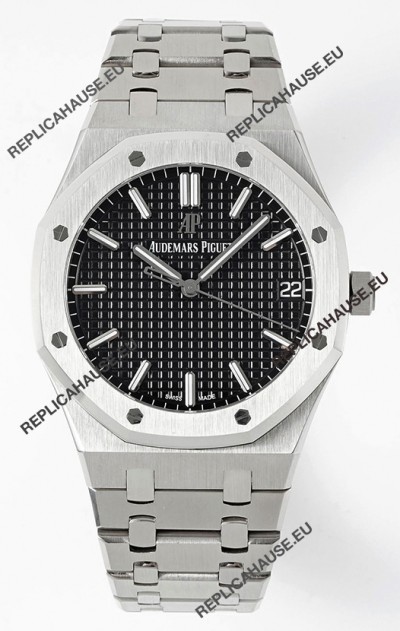 Audemars Piguet Royal Oak 15500 41MM Black Dial 904L Steel CALIBRE 4302 Movement 1:1 Mirror Replica