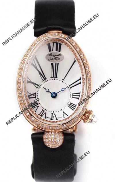Breguet Reine De Naples Ladies Rose Gold Swiss 1:1 Edition Replica Watch 