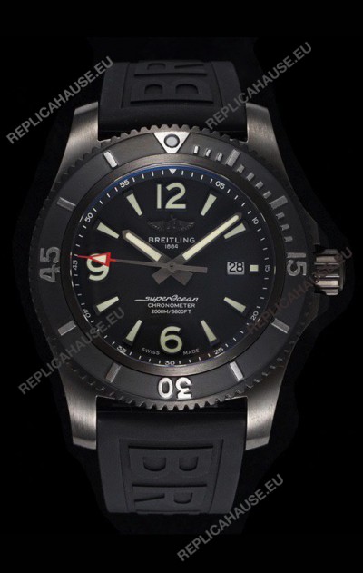 Breitling Superocean Automatic 46 Black Steel - Black Dial in DLC Coated Casing 