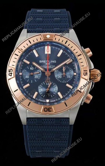 Breitling Chronomat B01 42 Edition Swiss 904L Steel Casing Blue Dial 1:1 Mirror Replica Watch