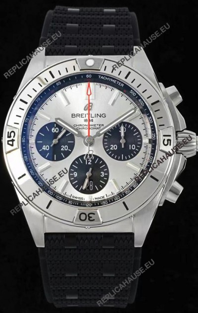 Breitling Chronomat B01 42 Edition Swiss 904L Steel Casing Silver Dial 1:1 Mirror Replica Watch