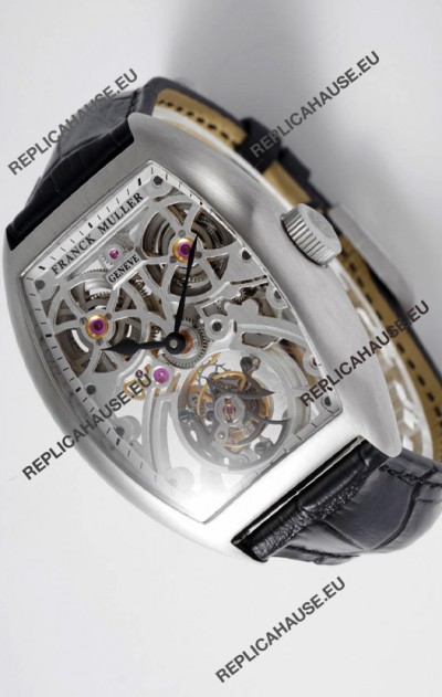 Franck Muller Fast Tourbillon Edition 1:1 Mirror Swiss Replica Watch Steel Casing