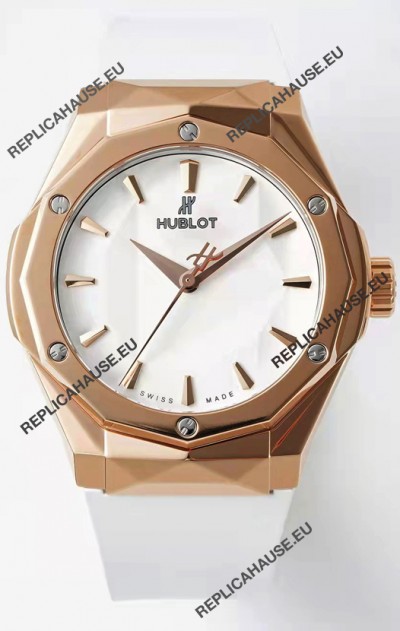 Hublot Classic Fusion Orlinski King Gold 40MM Edition White Dial Swiss Replica Watch