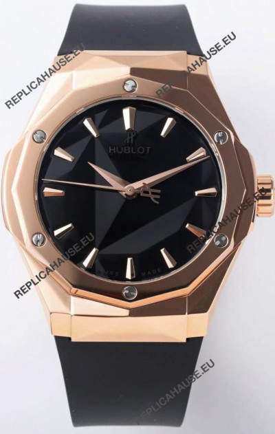 Hublot Classic Fusion Orlinski King Gold 40MM Edition Black Dial Swiss Replica Watch
