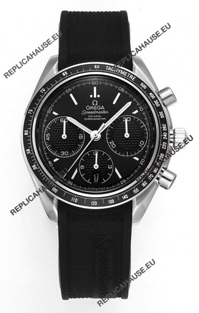 Omega Speedmaster Racing 904L Steel Chronograph 1:1 Mirror Replica in Black Dial