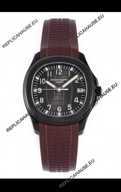 Patek Philippe Aquanaut 5167 Black Venom Edition 1:1 Mirror Replica Watch - Brown Strap
