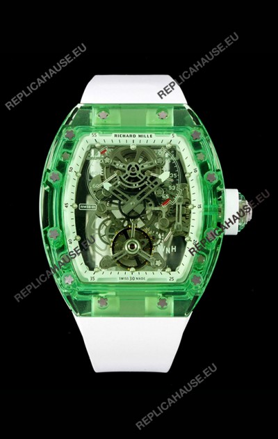 Richard Mille 56-01 Transparent Sapphires Casing with Genuine Swiss Tourbillon Movement Super Clone