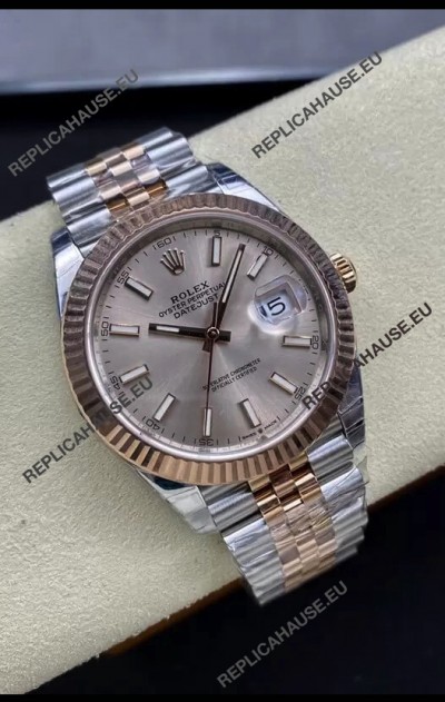Rolex Datejust 126331 41MM ETA 3235 Swiss 1:1 Mirror Replica Watch in Rose Gold 904L Steel