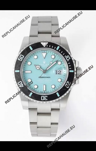 Rolex Submariner DiW Stainless Steel Casing Black Ceramic Bezel Blue Dial Edition Watch 