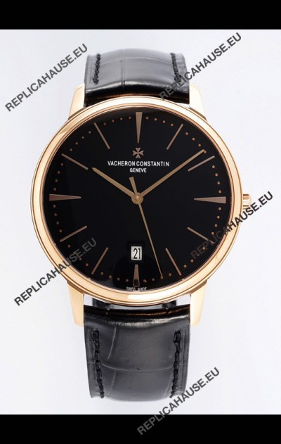 Vacheron Constantin Patrimony Rose Gold 1:1 Mirror Replica Watch 40MM 904L Steel 