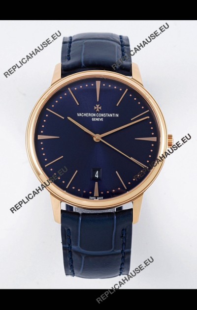 Vacheron Constantin Patrimony Rose Gold 1:1 Mirror Replica Watch 40MM 904L Steel 