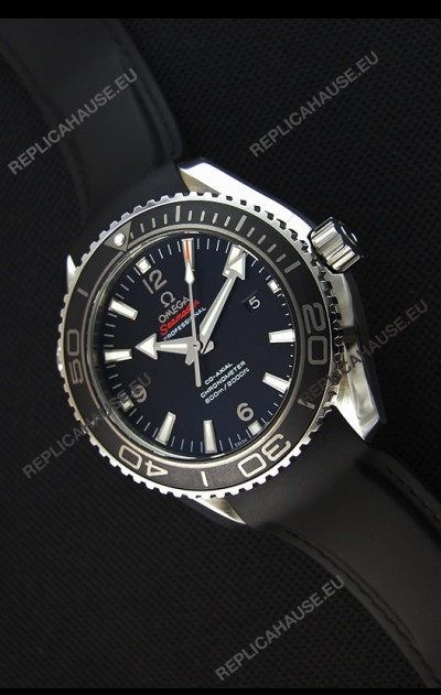 Omega Seamaster Planet Ocean Swiss Black Strap Replica 45MM 1:1 Ultimate Edition Watch 