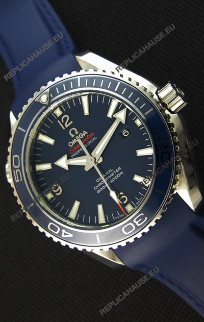 Omega Seamaster Planet Ocean Swiss Blue Strap Replica 45MM 1:1 Ultimate Edition Watch 