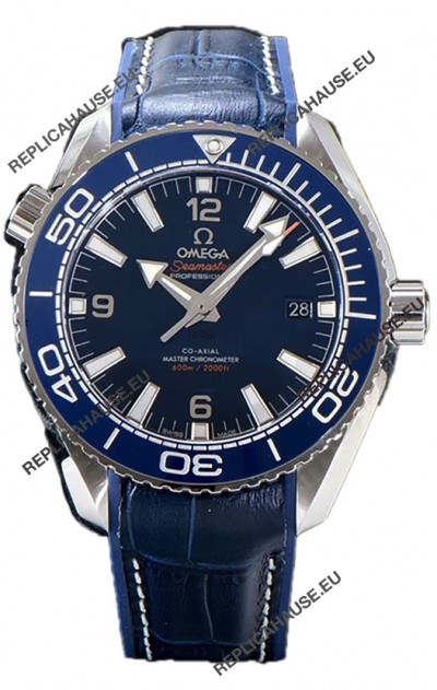 Omega Seamaster Planet Ocean 600M 43.50 MM Blue Dial Steel Casing 1:1 Mirror Replica