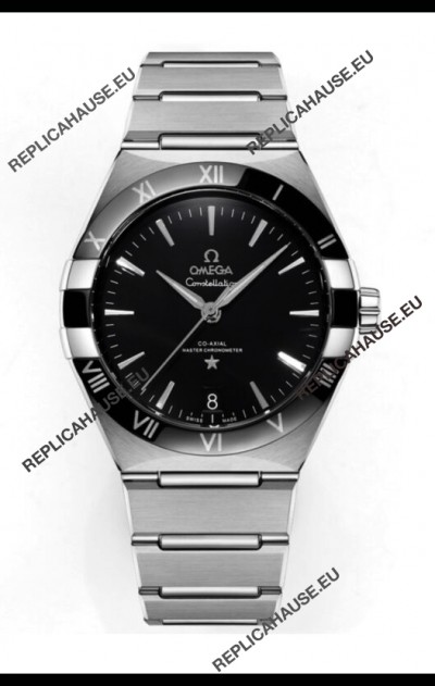 Omega Co-Axial Constellation Stainless Steel Black Dial 1:1 Mirror Replica 41MM