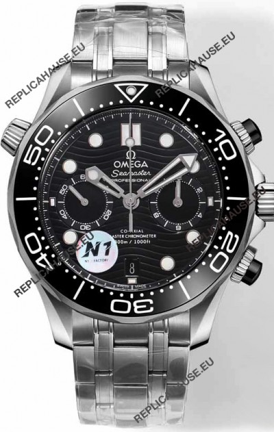 Omega Seamaster Co-Axial Master Chronograph Stainless Steel Casing and Strap 44MM 1:1 Mirror Replica