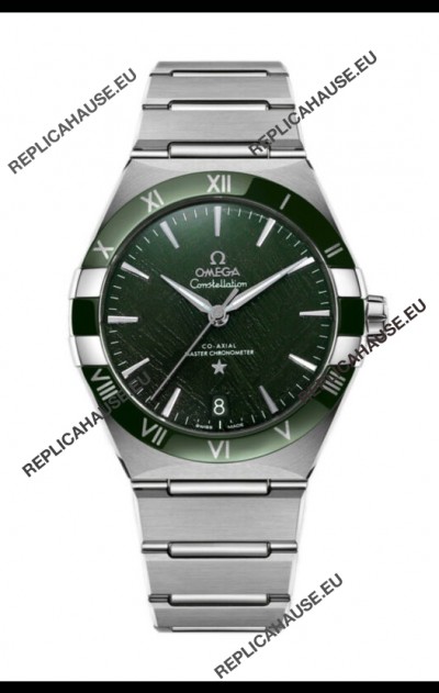 Omega Co-Axial Constellation Stainless Steel Green Dial 1:1 Mirror Replica 41MM