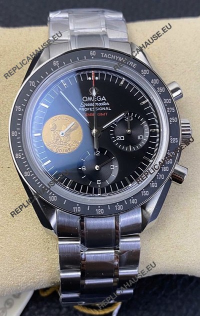Omega Speedmaster Apollo 11 40th Anniversary Chronograph 42MM Black Dial 1:1 Mirror Replica Watch