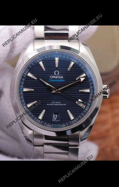 Omega Seamaster Aquaterra 150M 41MM Swiss Replica Watch in Blue Dial 1:1 Mirror Replica