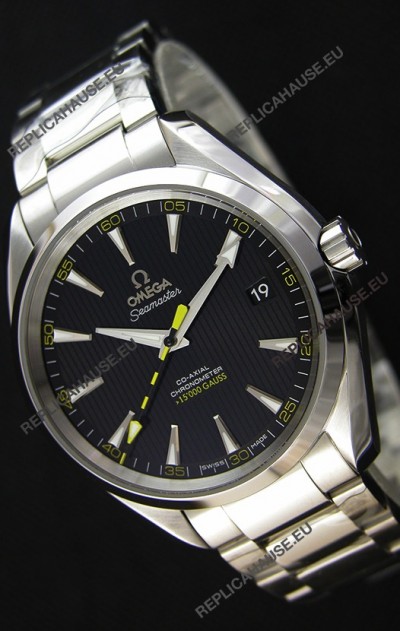 Omega Master Co-Axial Aqua Terra 15,000 Gauss Black Dial 1:1 Mirror Replica