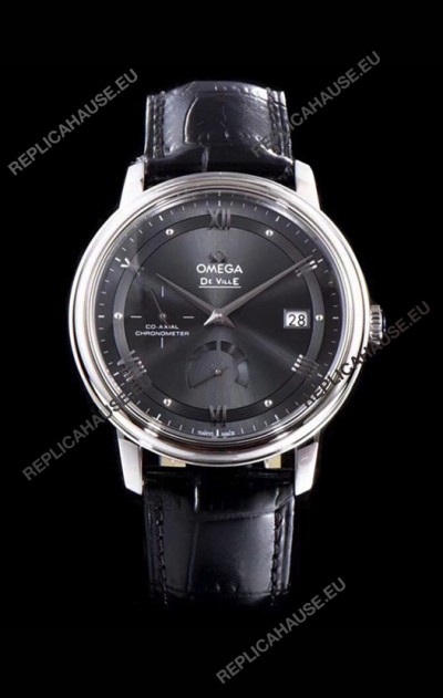 Omega De Ville Prestige Power Reserve 904L Steel 1:1 Mirror Swiss Watch Grey dial