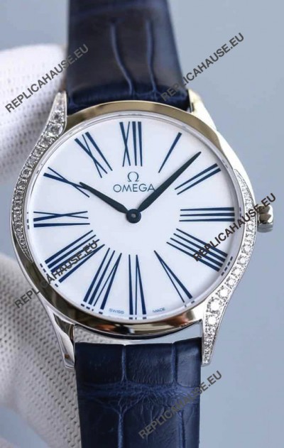 Omega De Ville Tresor Edition Swiss Quartz Watch 36MM Steel Casing White Dial