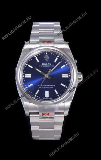 Rolex Oyster Perpetual REF#124300 41MM Cal.3230 Movement Swiss Replica Dark Blue Dial 904L Steel 1:1 Mirror Replica Watch