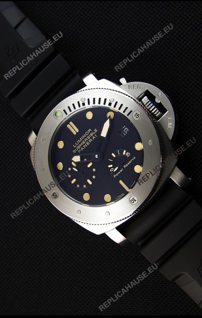 Panerai Luminor Submersible Power Reserve Steel Japanese Replica Watch