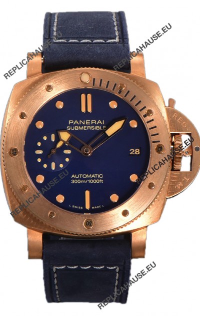Panerai PAM1074 Submersible Bronzo Blu Abisso 1:1 Mirror Swiss Replica 42MM 