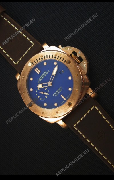 Panerai PAM617T Bronzo Replica Watch - Updated Ultimate Edition Version - Blue Dial