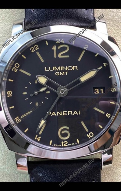 Panerai Luminor 1950 PAM00531 GMT Edition Black Dial - 1:1 Mirror Replica 