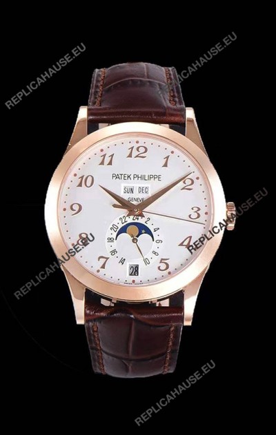 Patek Philippe Annual Calendar 5396R-012 Complications Swiss Replica Watch in White Dial