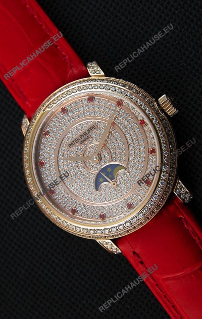 Patek Philippe Complications 4968/R Swiss Replica Rose Gold Case Watch 
