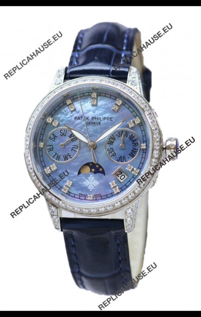 Patek Philippe Grand Complications Ladies First Perpetual Calendaer Steel Case Swiss Replica Watch