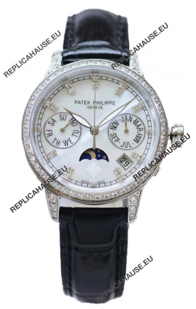 Patek Philippe Grand Complications Ladies First Perpetual Calendaer Steel Case Swiss Replica Watch