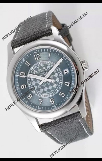 Patek Philippe Calatrava 6007 Grey Dial 904L Steel Casing 1:1 Mirror Replica Watch