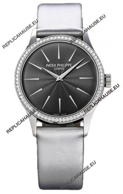 Patek Philippe Calatrava 4997 Ladies Steel Case Grey Dial with Swiss Automatic Movement Watch
