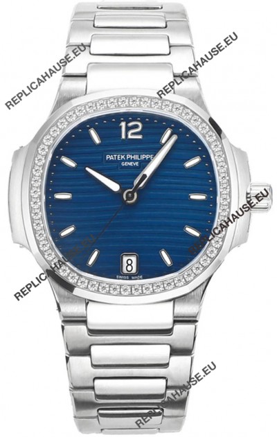 Patek Philippe Nautilus 7118 35MM 1:1 Stainless Steel Blue Dial 1:1 Superclone Watch 
