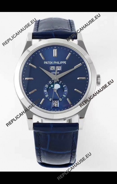 Patek Philippe Annual Calendar 5396 Complications Swiss Replica Watch in Blue Dial